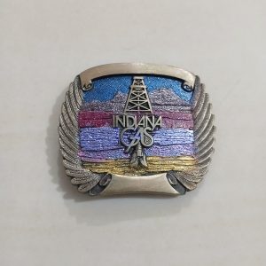 Indiana Gas vintage belt buckle – front view