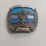 Indiana Gas vintage belt buckle – front view