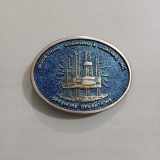 Industrial Cleaning and Coating Offshore Operations vintage belt buckle – front view