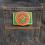 International Association of Electrical Inspectors vintage belt buckle – on jeans back pocket