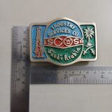 ISCOSA Industry Services Co Saudi Arabia vintage belt buckle – with ruler for size