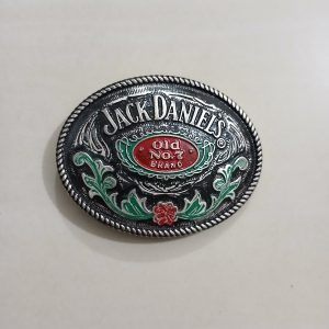 Jack Daniels Old No 7 vintage belt buckle – front view