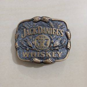 Jack Daniels Whiskey vintage belt buckle – front view