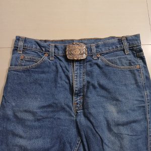 Jack Daniels Whiskey vintage belt buckle – worn on belt with jeans