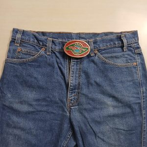 Jaguar Coventry vintage belt buckle – worn on belt with jeans