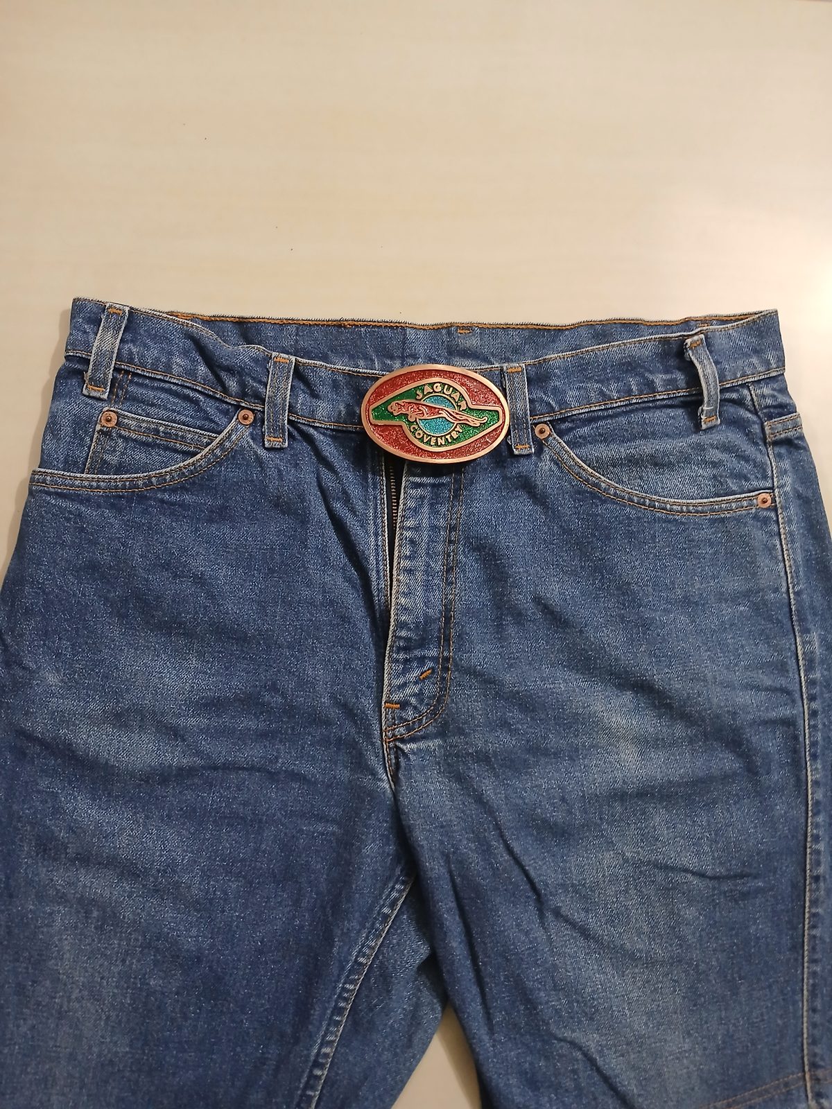Jaguar Coventry Vintage Belt Buckle – Worn on belt with jeans Jaguar Coventry vintage belt buckle – worn on belt with jeans