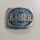 Kaiser Permanente 1979 Safety Award vintage belt buckle – front view