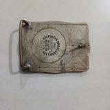 Kaiser Permanente 1979 Safety Award vintage belt buckle – back view