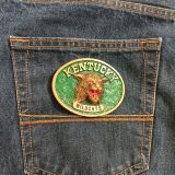 Kentucky Wildcats vintage belt buckle – on jeans back pocket