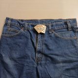 Las Vegas Cards vintage belt buckle – worn on belt with jeans