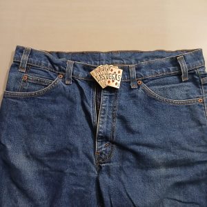 Las Vegas Cards vintage belt buckle – worn on belt with jeans