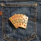 Las Vegas Cards vintage belt buckle – on jeans back pocket