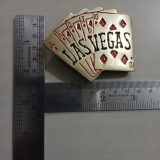 Las Vegas Cards vintage belt buckle – with ruler for size
