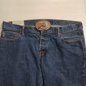 Las Vegas vintage belt buckle – worn on belt with jeans