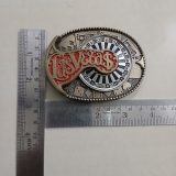 Las Vegas vintage belt buckle – with ruler for size