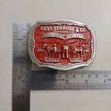 Levi Strauss Original Riveted vintage belt buckle – with ruler for size