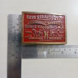 Levi Strauss Quality Clothing vintage belt buckle – with ruler for size