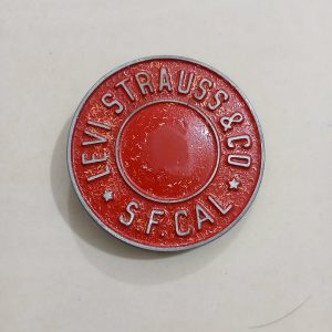 Levi Strauss SF Cal vintage belt buckle – front view