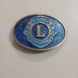 Lions International vintage belt buckle – front view