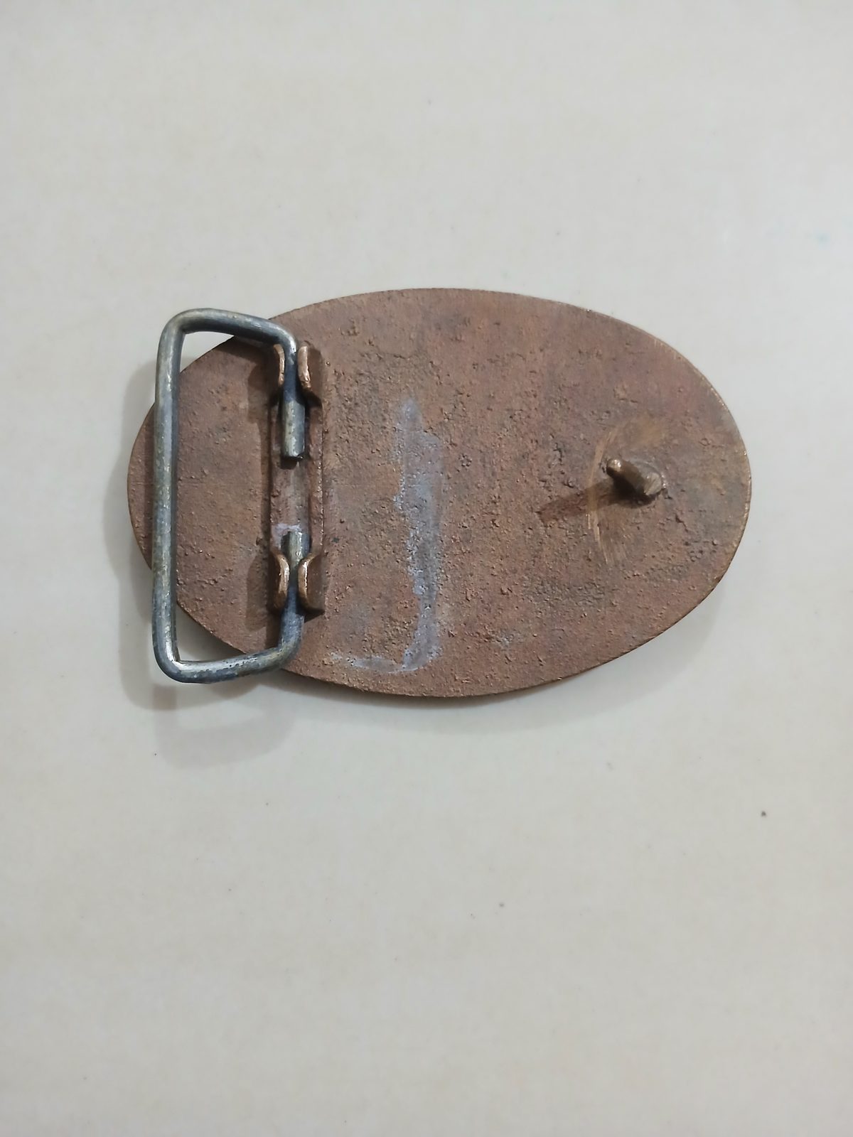 Lions International Vintage Belt Buckle – Back view Lions International vintage belt buckle – back view