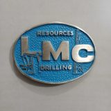 LMC Resources Drilling vintage belt buckle – front view