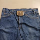 Lone Star vintage belt buckle – worn on belt with jeans