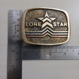 Lone Star vintage belt buckle – with ruler for size