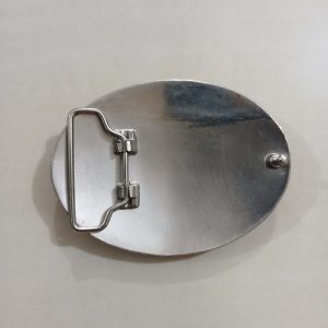 Longhorn Floral vintage belt buckle – back view