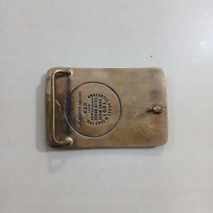 Loram Safety Award vintage belt buckle – back view