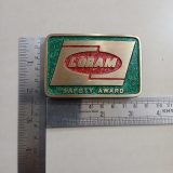 Loram Safety Award vintage belt buckle – with ruler for size