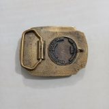 Louisiana Deer vintage belt buckle – back view