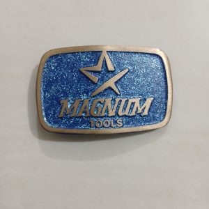 Magnum Tools vintage belt buckle – front view
