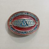 Maintenance Division Safety Award vintage belt buckle – front view