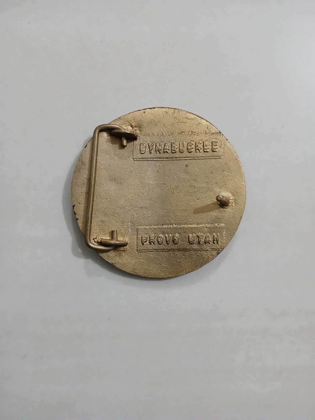 Martin Marietta Vintage Belt Buckle – Back view Martin Marietta vintage belt buckle – back view