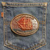 Maryland Constellation Ship vintage belt buckle – on jeans back pocket