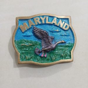Maryland Goose vintage belt buckle – front view