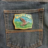 Maryland Goose vintage belt buckle – on jeans back pocket