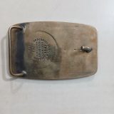 Miller Steam Plant Construction Safety Award vintage belt buckle – back view