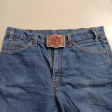Missouri Pacific Railroad vintage belt buckle – worn on belt with jeans