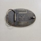 Mobil Chemical Jacksonville vintage belt buckle – back view
