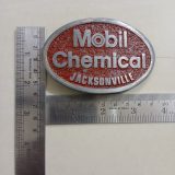 Mobil Chemical Jacksonville vintage belt buckle – with ruler for size