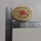 Mobil Pegasus vintage belt buckle – with ruler for size