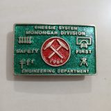 Monongah Division Engineering 1984 vintage belt buckle – front view