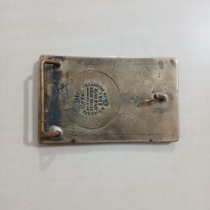 Monongah Division Engineering 1984 vintage belt buckle – back view