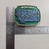 Montana Big Sky Country vintage belt buckle – with ruler for size