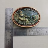 Mount Rushmore vintage belt buckle – with ruler for size