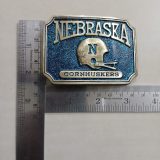 Nebraska Cornhuskers vintage belt buckle – with ruler for size
