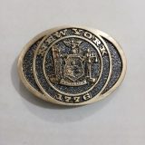 New York 1776 vintage belt buckle – front view