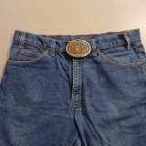 New York 1776 vintage belt buckle – worn on belt with jeans