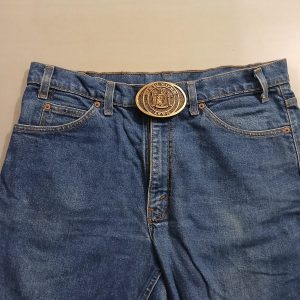 New York 1776 vintage belt buckle – worn on belt with jeans
